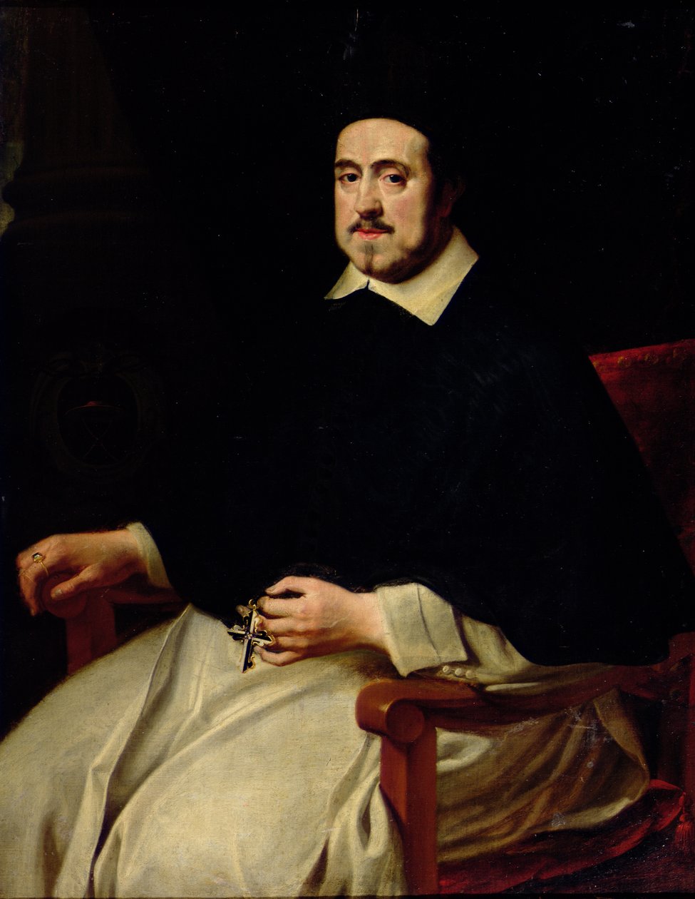 Porträtt av Ambrosius Cappelus, biskop av Antwerpen av Abraham van Diepenbeeck