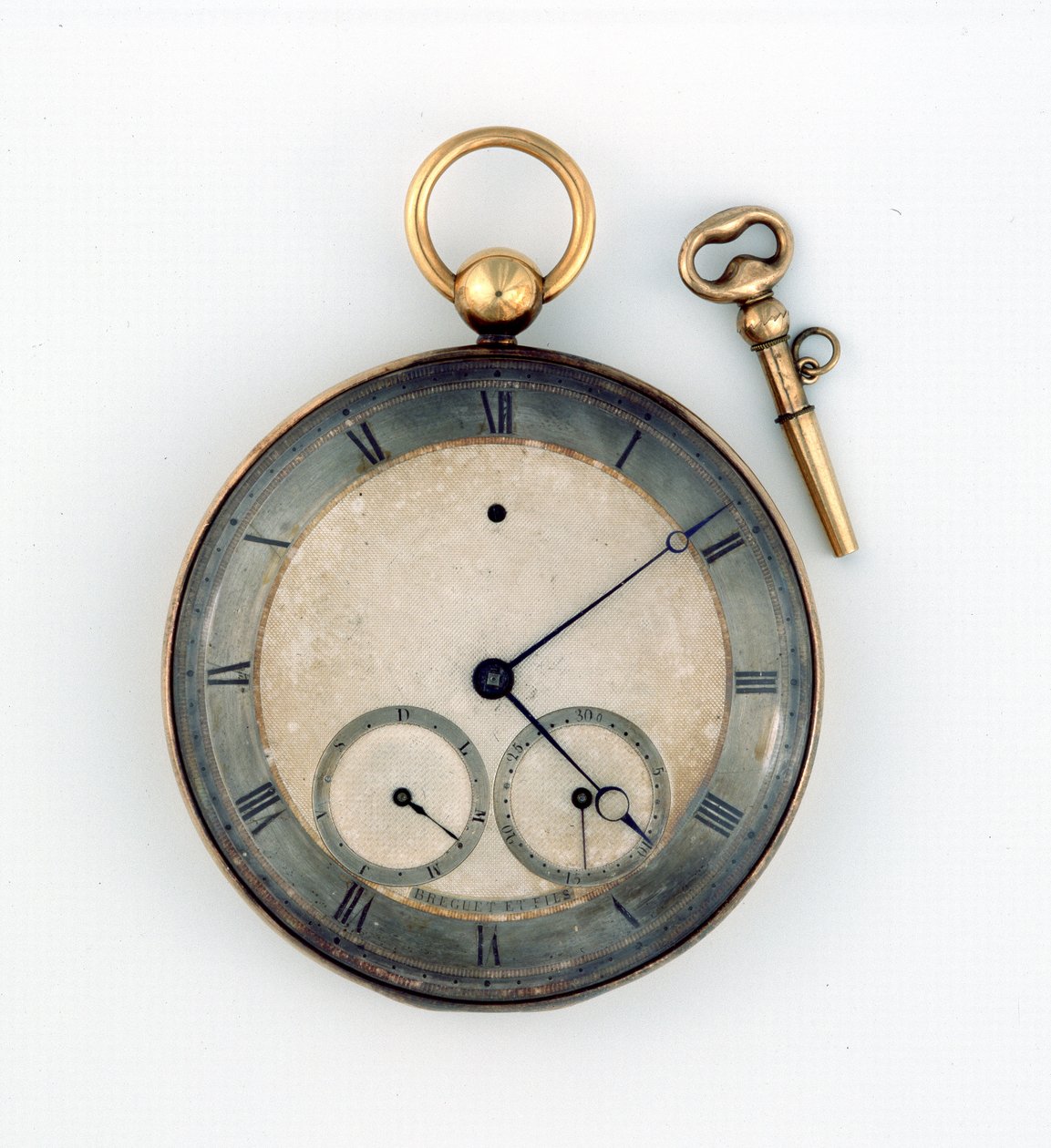 Guldklocka med nyckel ägd av Napoleon, ca 1815 (guld och annan metall) av Abraham Louis Breguet