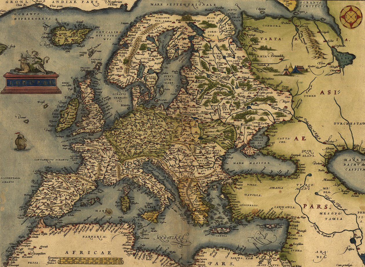 Map of Europe av Abraham Ortelius