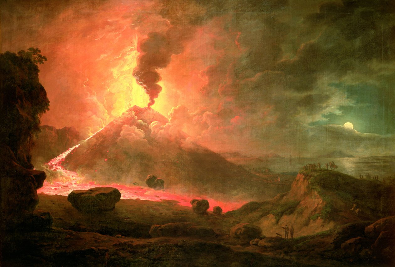 Vesuvius utbrott av Abraham Pether