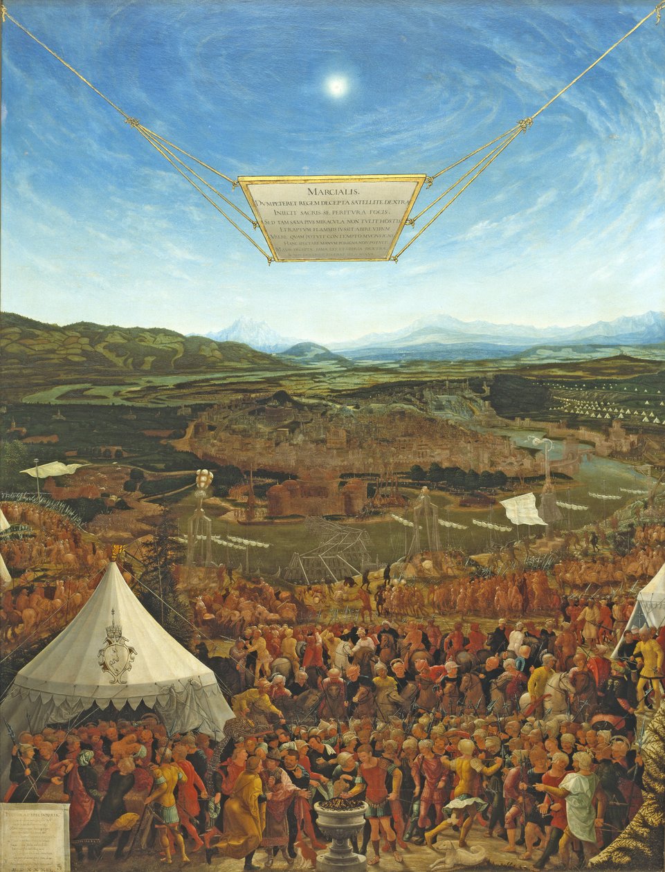 Mucius Scaevola före kung Porsena, 1533 av Abraham Schöpfer