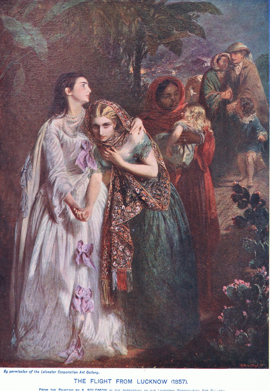 Flygningen från Lucknow 1857 e.Kr av Abraham Solomon