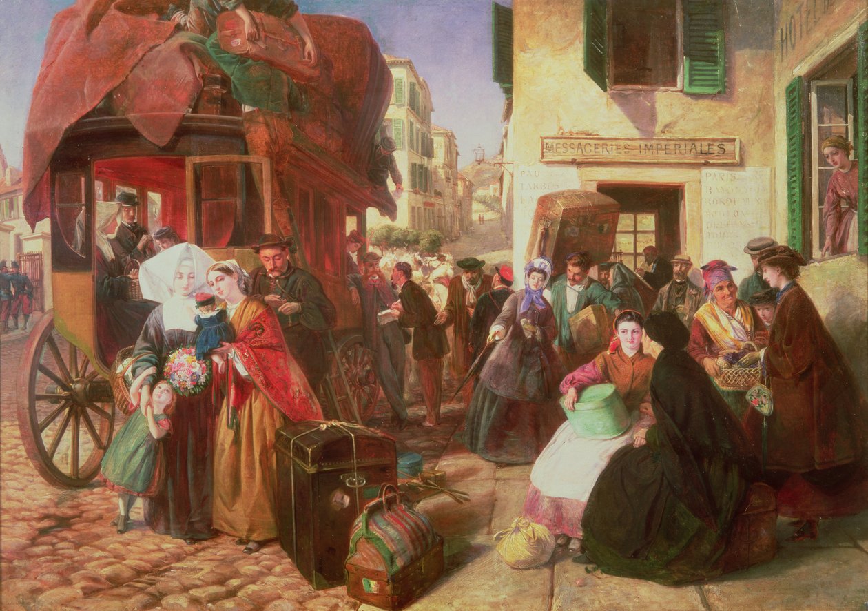 En flits avgång från Biarritz, 1862 av Abraham Solomon