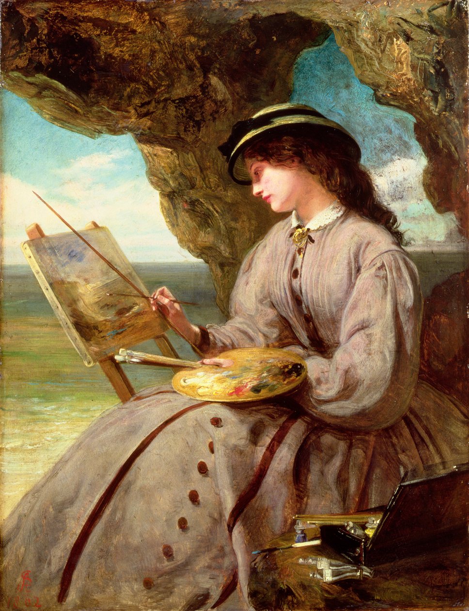 Den rättvisa amatören, 1862 av Abraham Solomon