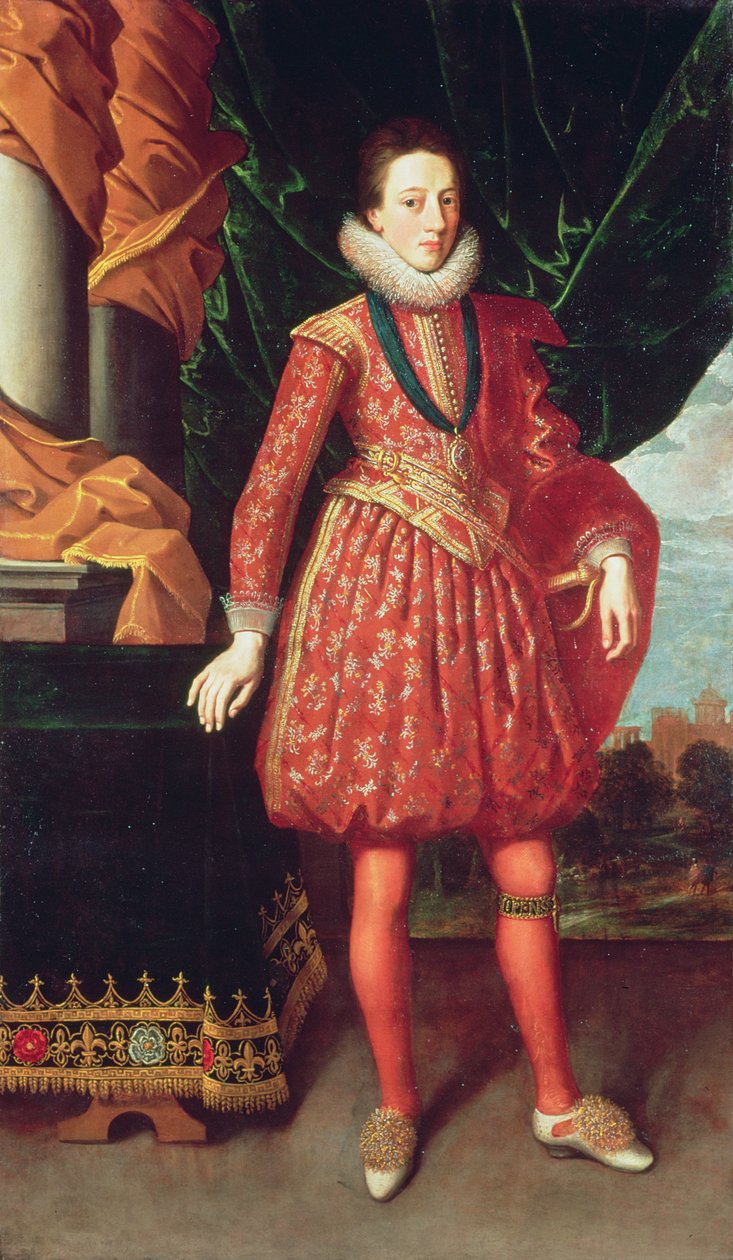 Porträtt av Karl I (1600-49) c.1617-20 av Abraham van Blyenberch