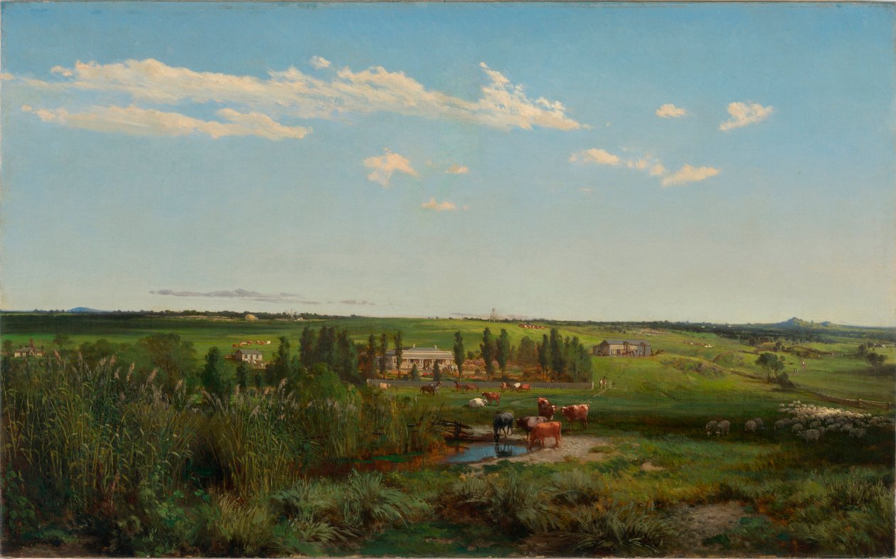 ""Le domaine de Mount Fyans en Australie"" (Mount Fyans hembygd) Peinture de Louis Buvelot (1814-1888) - 1869 - Olja på duk Dim 58,6x95,3 cm National Gallery of Australia, Canberra av Abraham Louis Buvelot