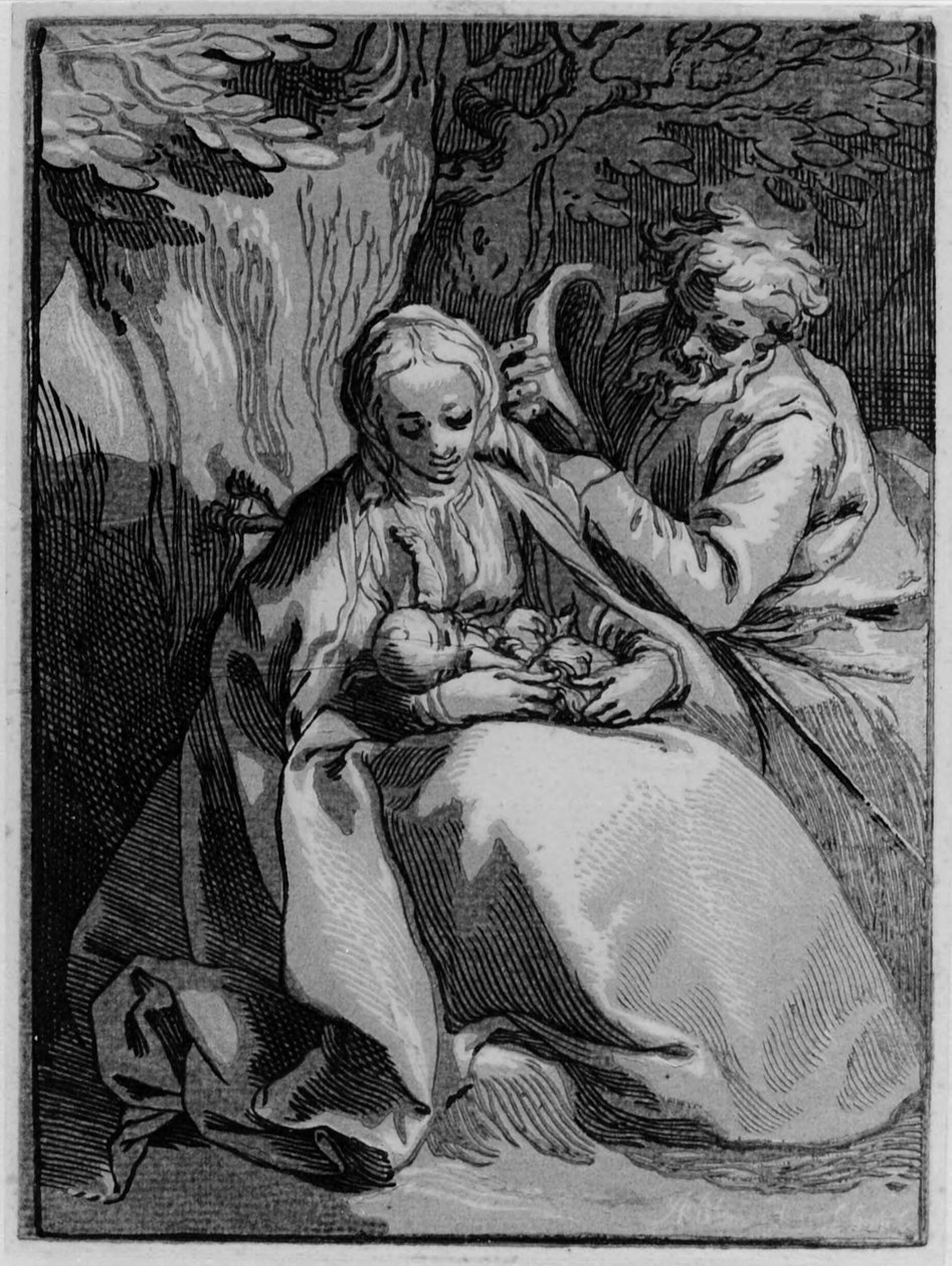 Den heliga familjen av Abraham Bloemaert