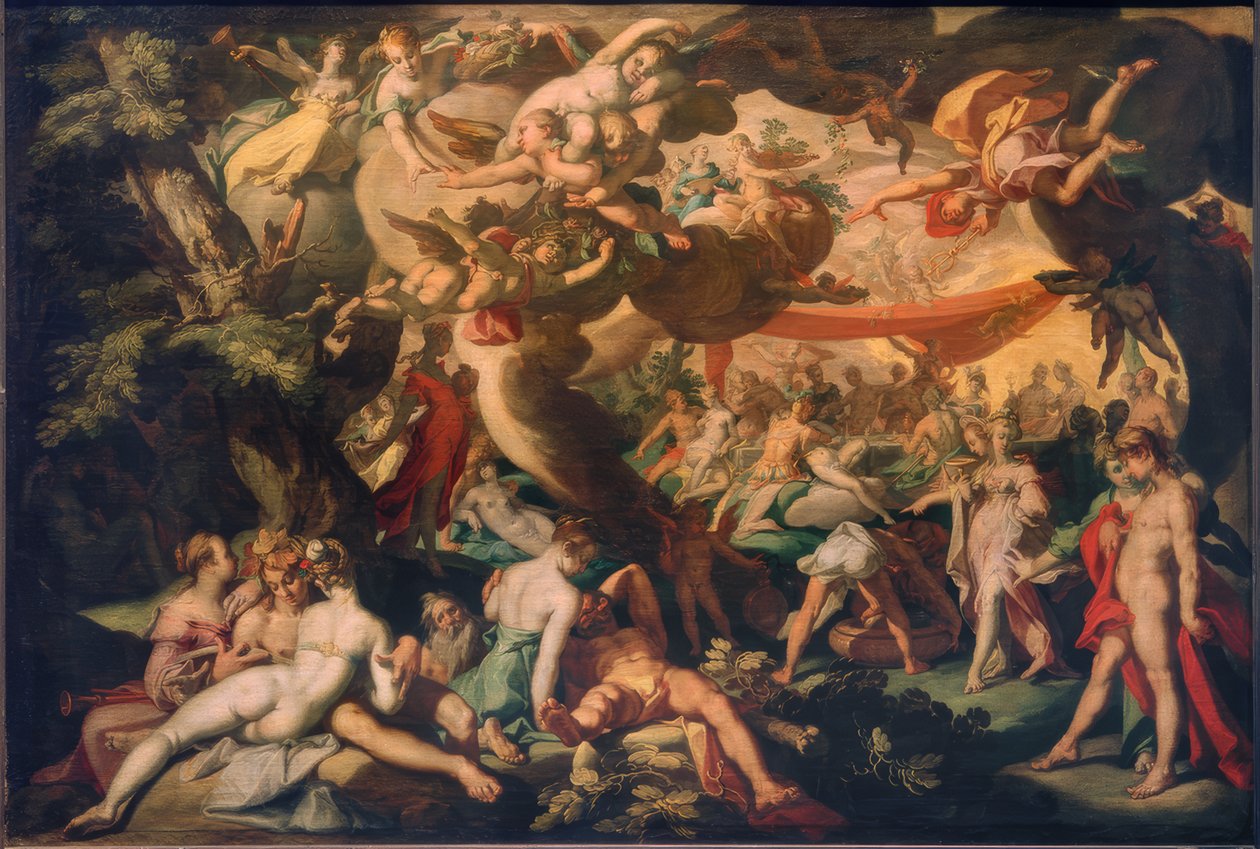 Bröllop av Peleus och Thetis av Abraham Bloemaert