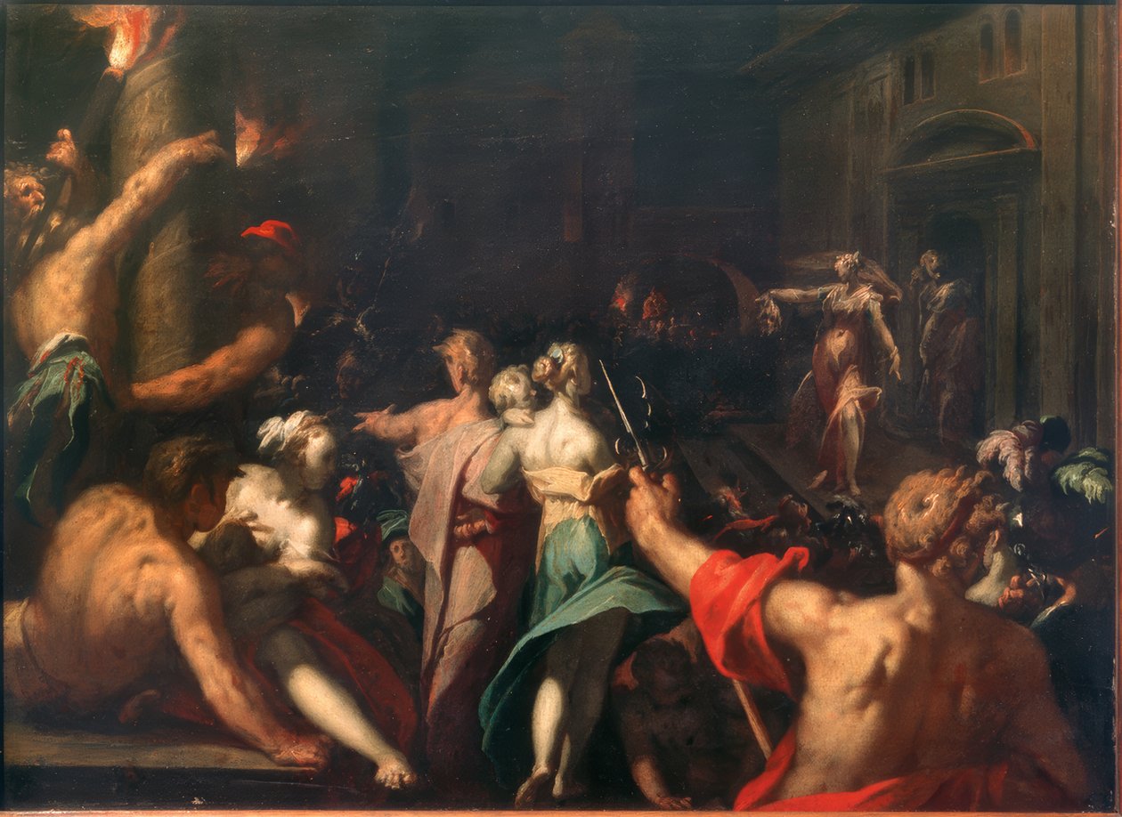 Judith visar huvudet av Holofernes av Abraham Bloemaert