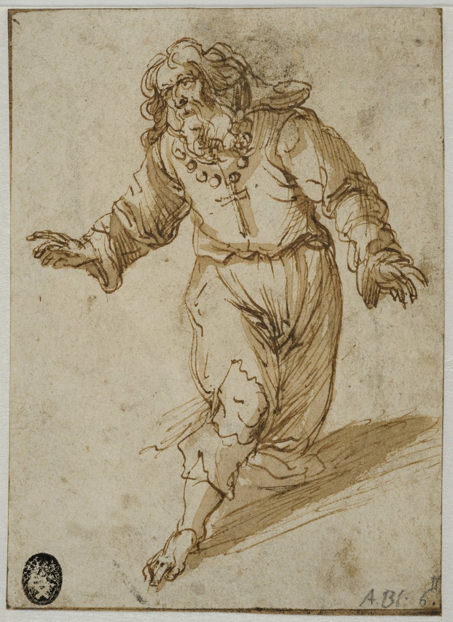 Den knäböjande mannen av Abraham Bloemaert