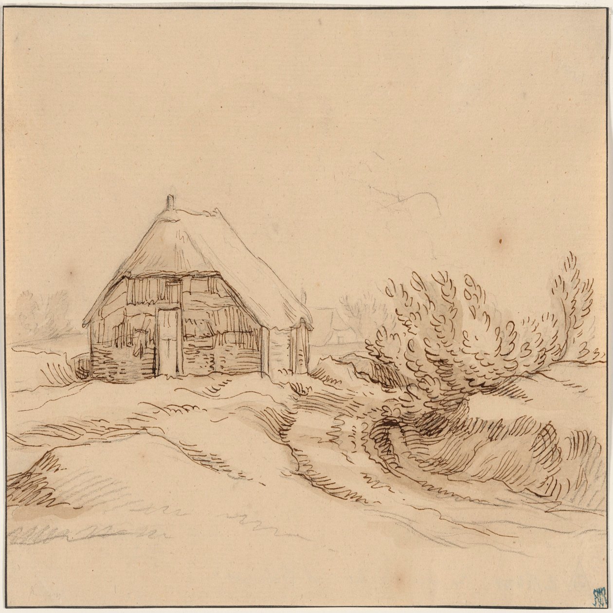 Landskap med bondgård av Abraham Bloemaert
