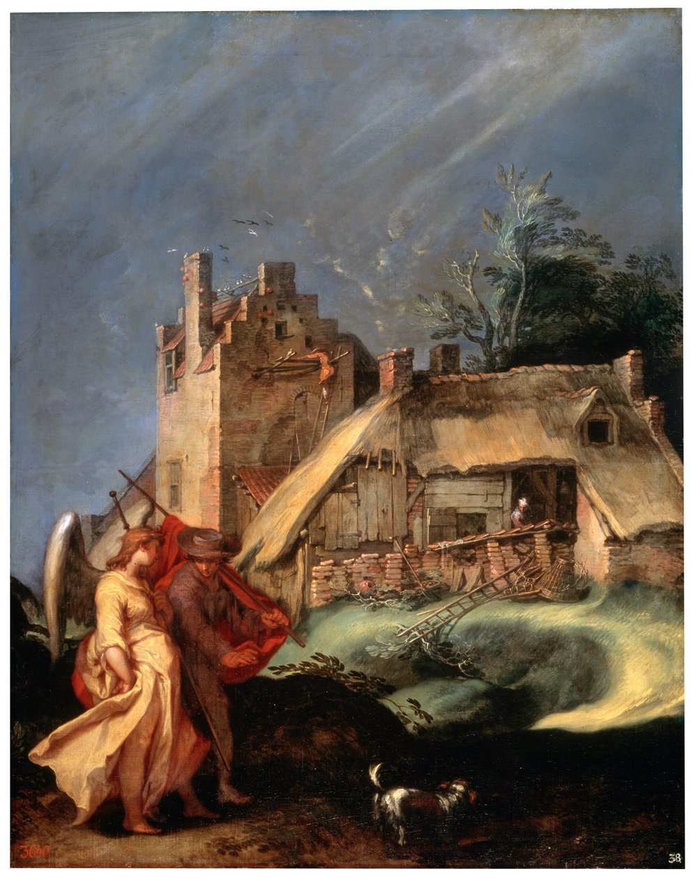 Landskap med Tobias och ängeln, c1610-c1615 av Abraham Bloemaert