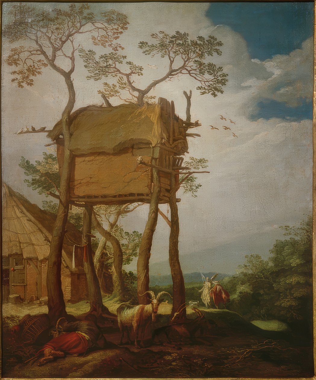 Landskap med Tobias och ängeln av Abraham Bloemaert