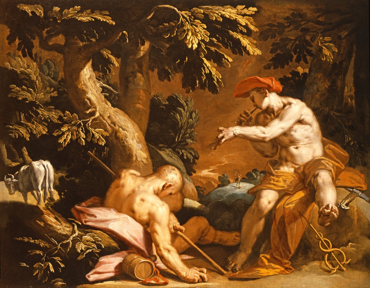 Merkurius och Argus av Abraham Bloemaert
