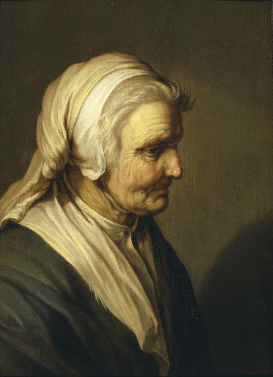 Gammal kvinna av Abraham Bloemaert