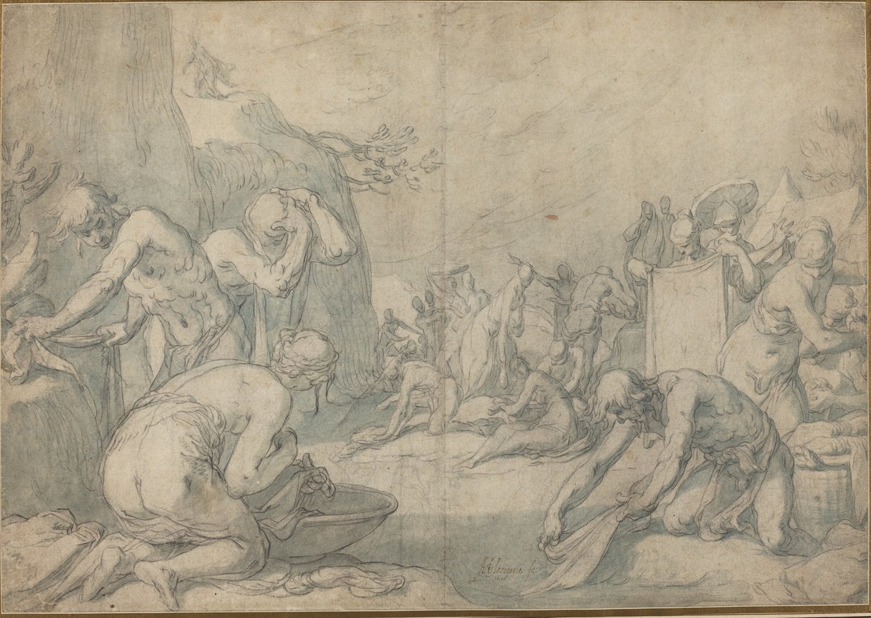Rituell tvättning av israeliterna av Abraham Bloemaert