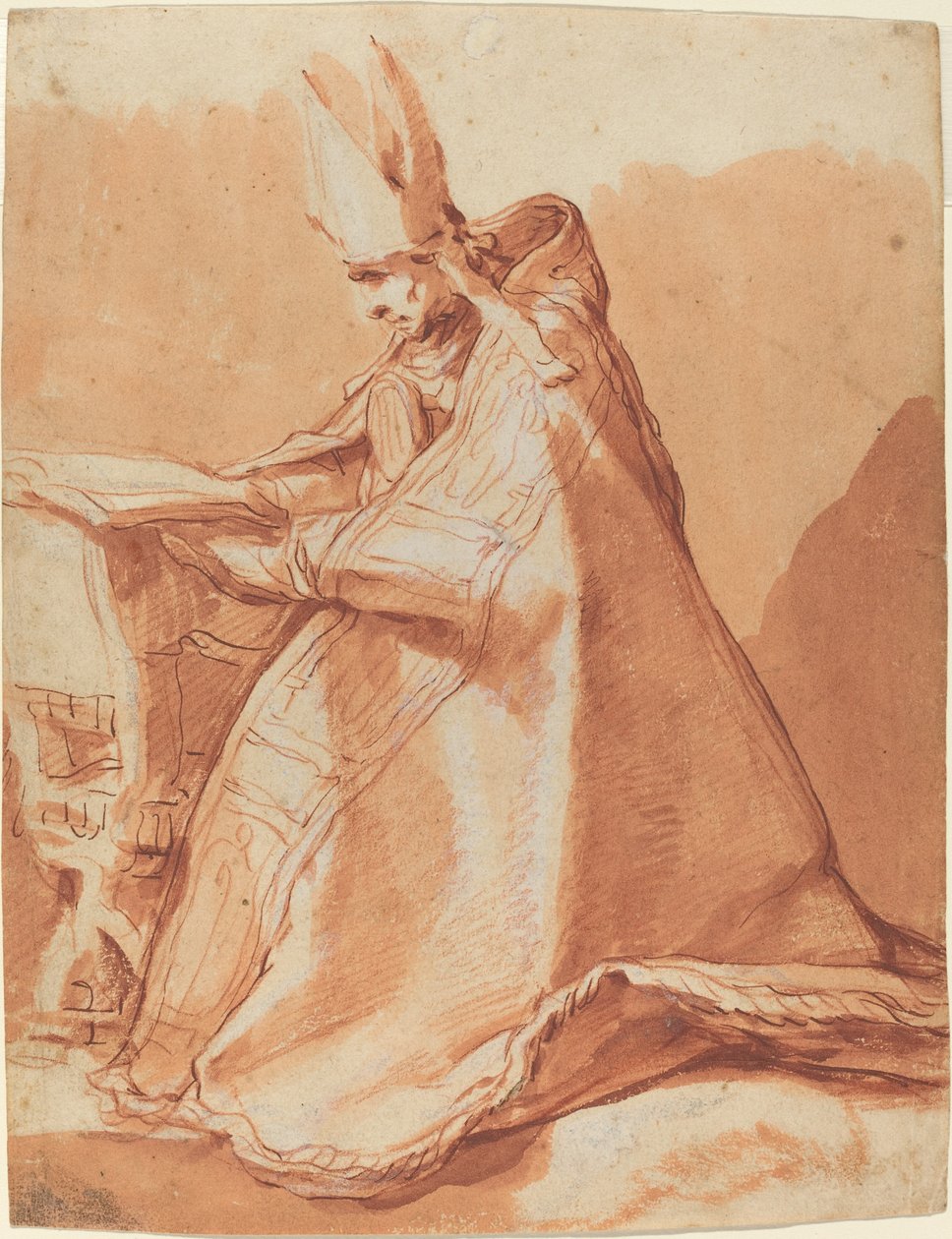 Sittande biskop av Abraham Bloemaert