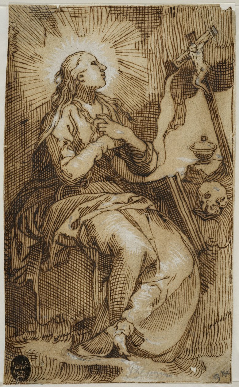 Sankta Maria Magdalena av Abraham Bloemaert