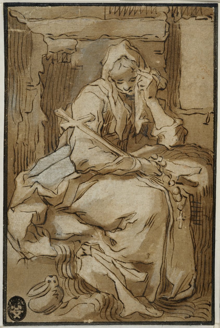 Helgonet Thais av Abraham Bloemaert