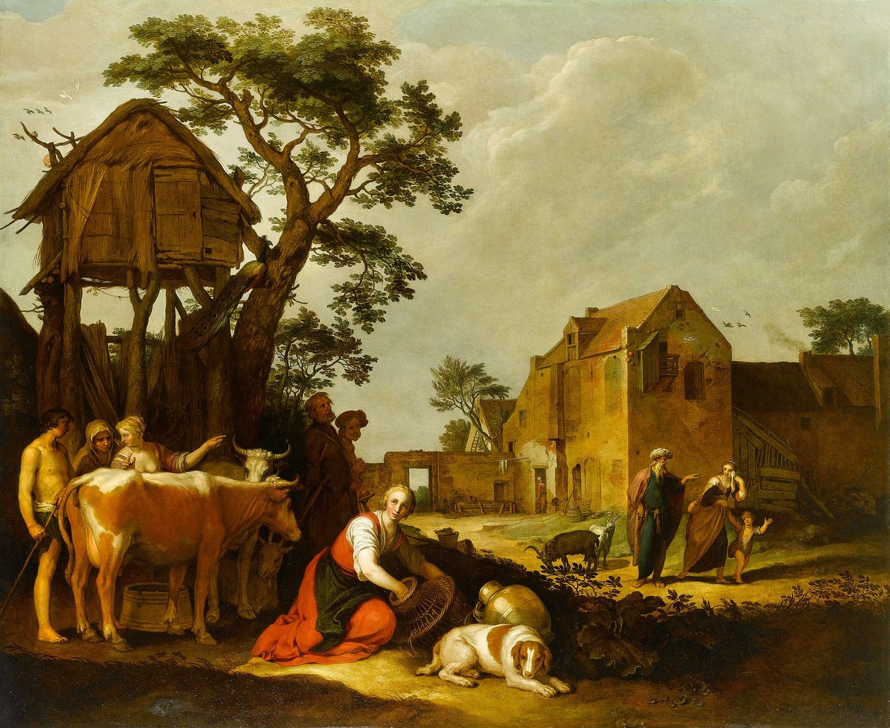 Fördrivningen av Hagar och Ismael av Abraham Bloemaert