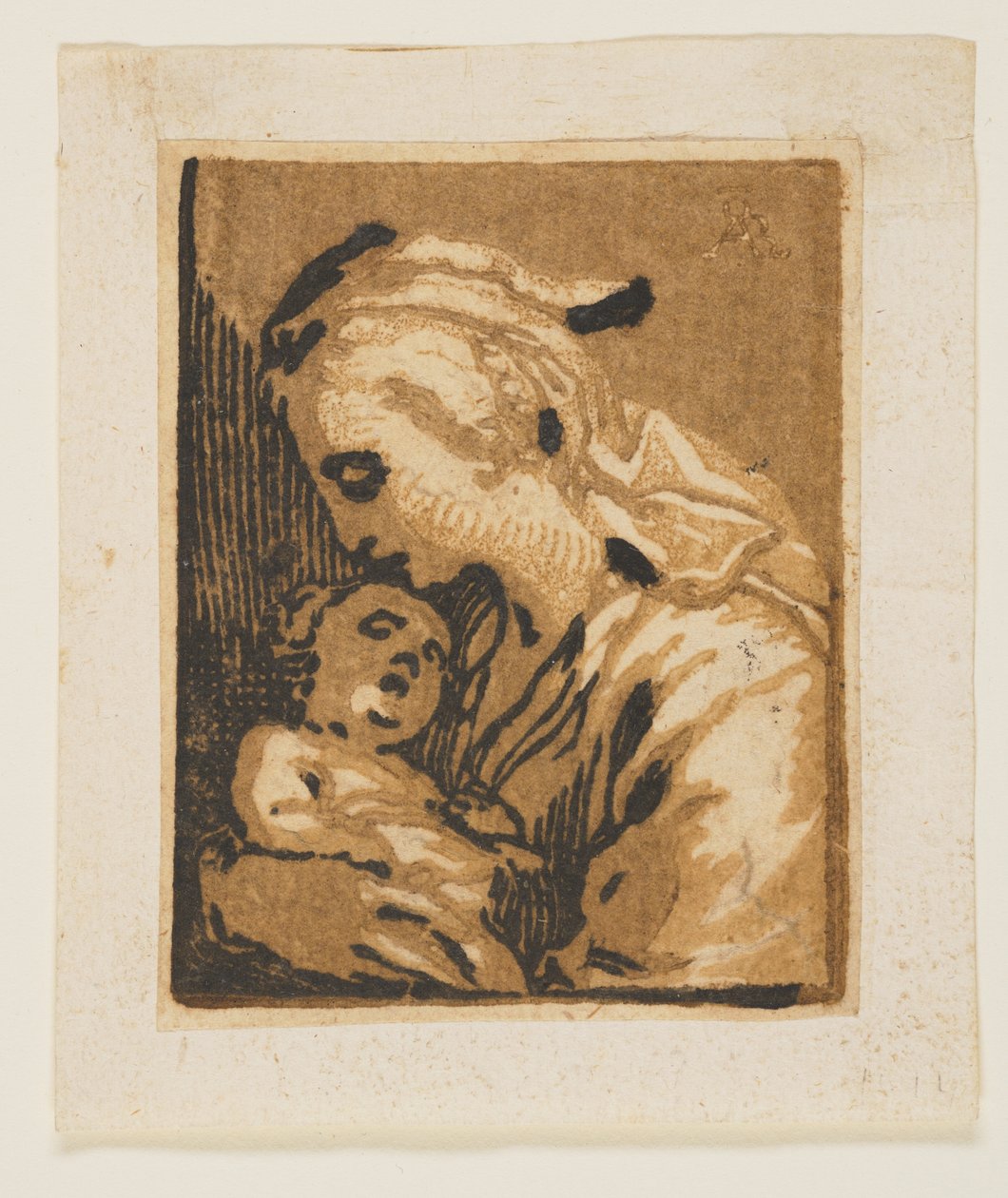 Madonnan och barnet av Abraham Bloemaert