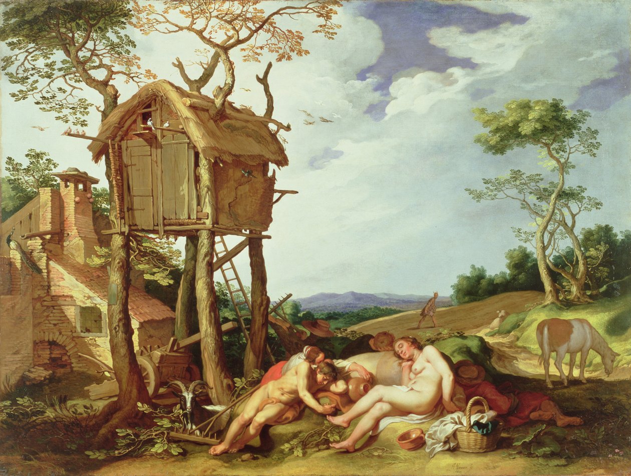 Liknelsen om vetet och ogräset av Abraham Bloemaert