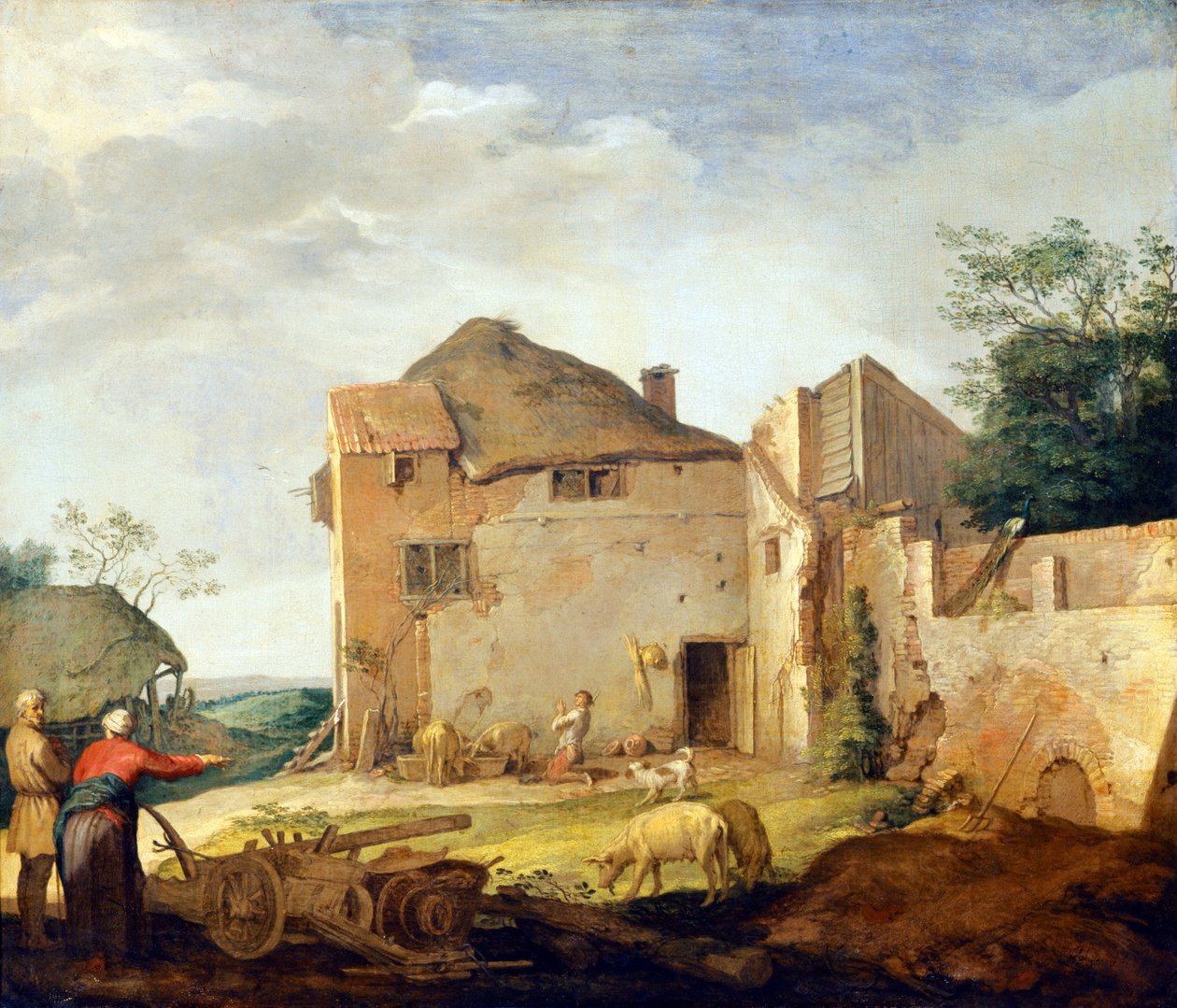 Den förlorade sonen som en svinbesättning av Abraham Bloemaert