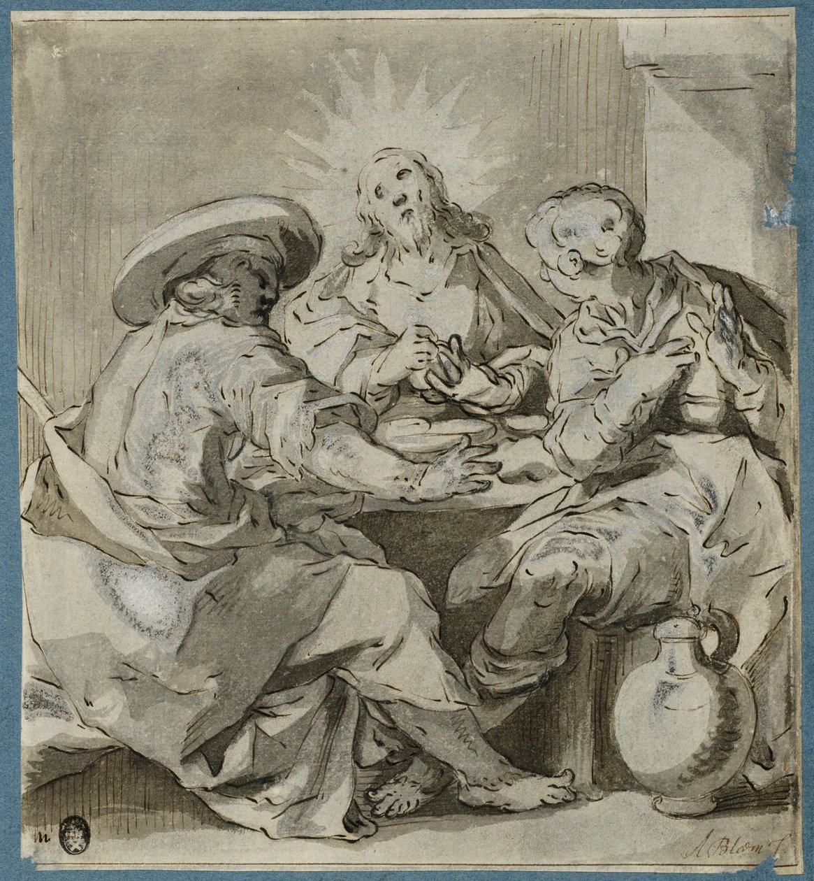 Måltiden i Emmaus av Abraham Bloemaert
