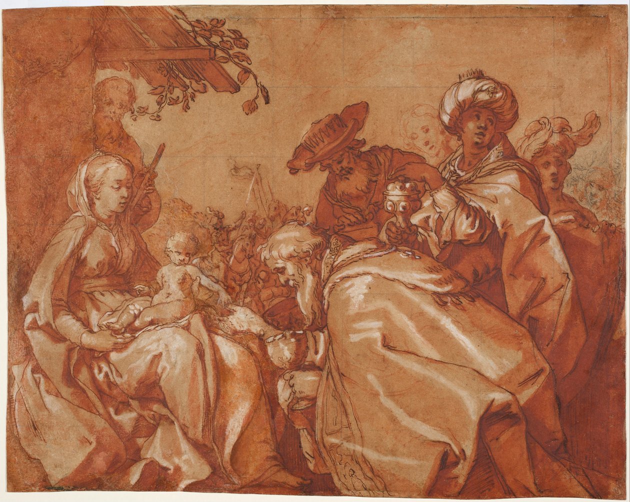 Tillbedjan av Magi av Abraham Bloemaert