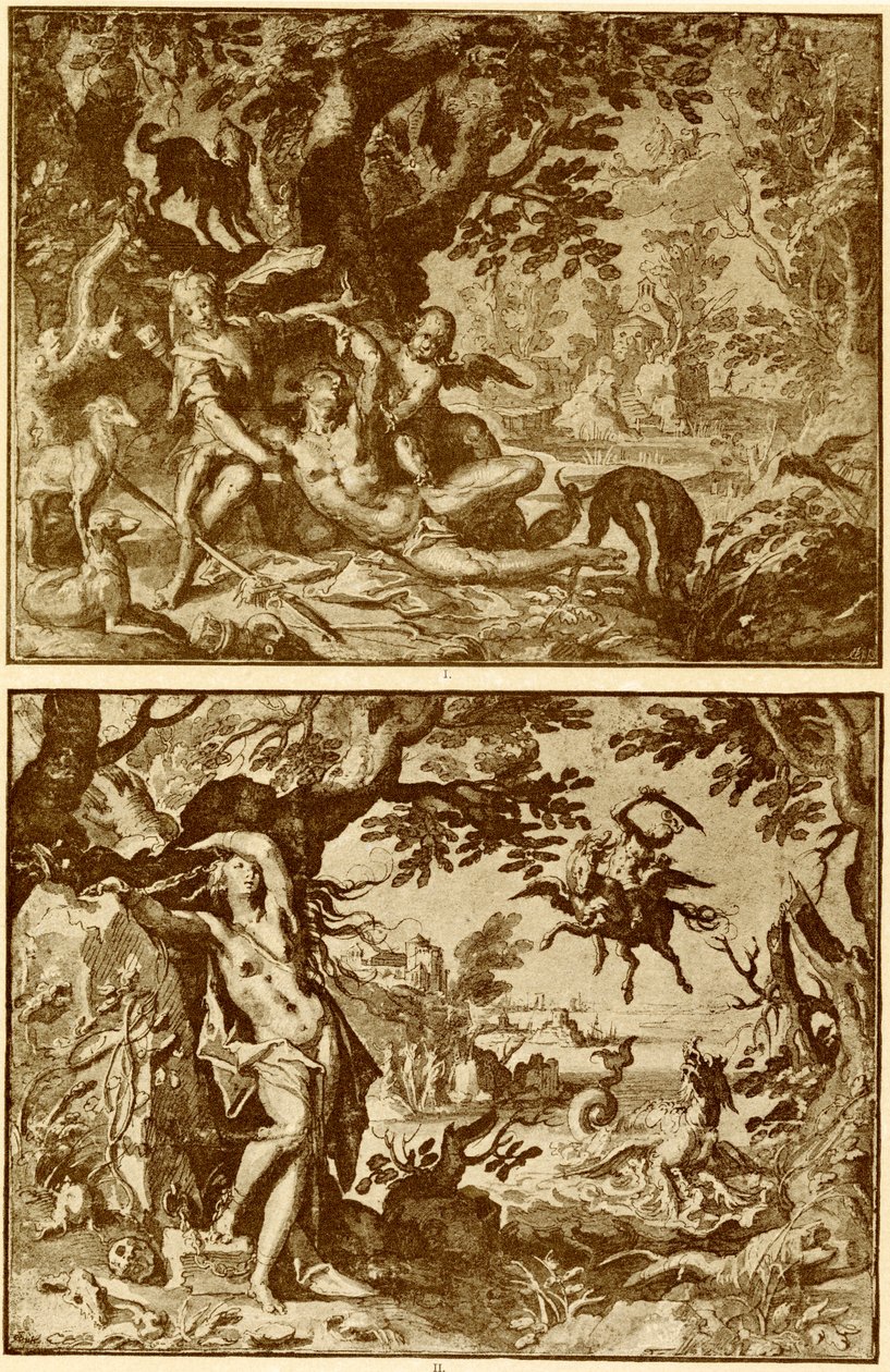 Venus och Adonis av Abraham Bloemaert
