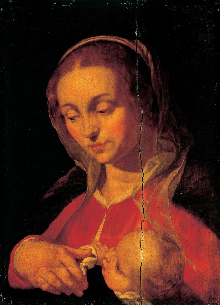 Jungfru och barn av Abraham Bloemaert