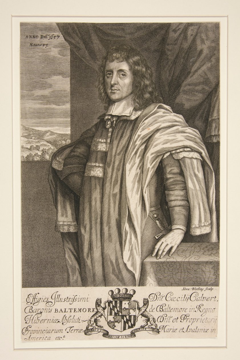 Cecilius Calvert, 2:a baron av Baltimore av Abraham Blooteling