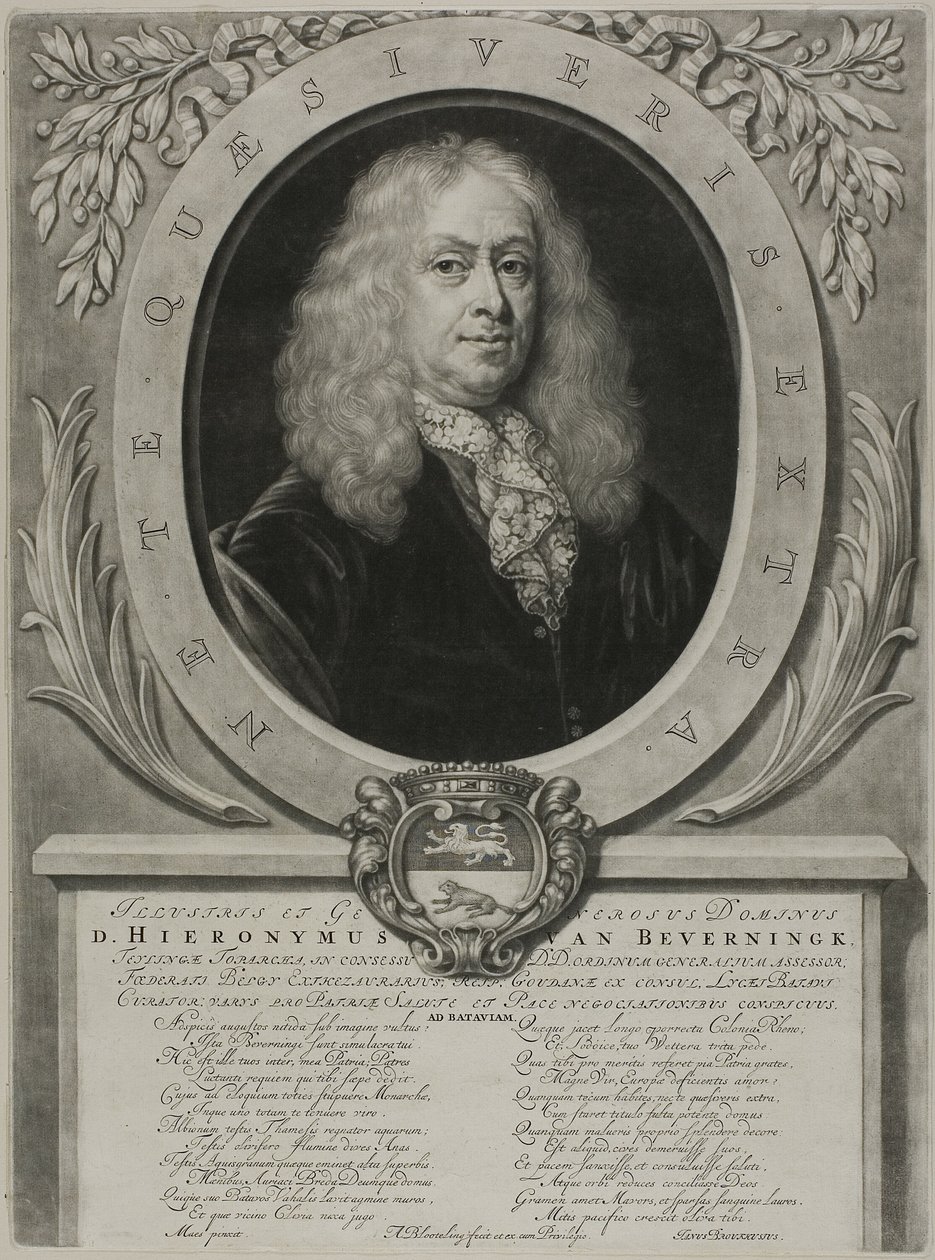 Porträtt av D. Hieronymous van Beverningk av Abraham Blooteling