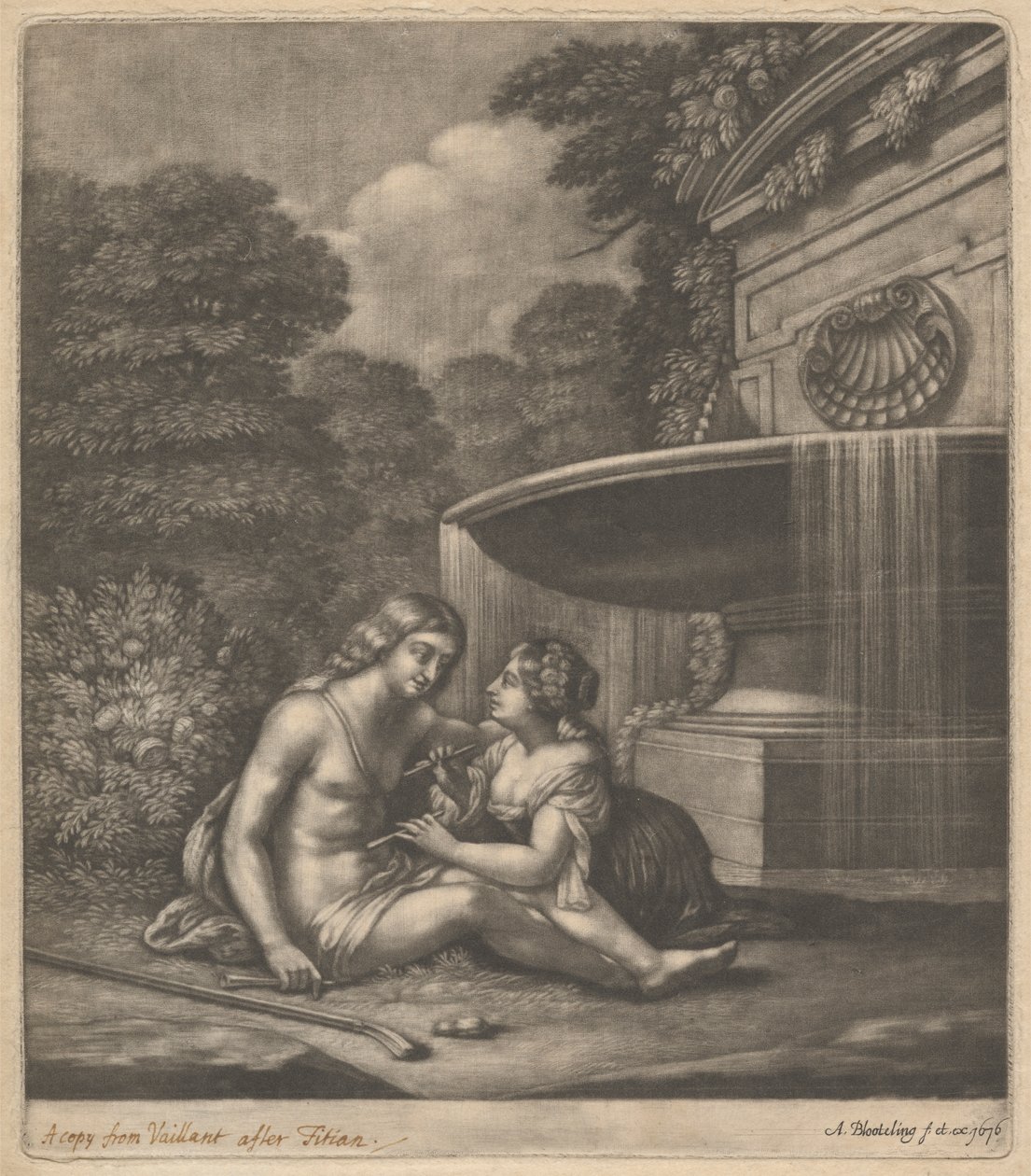 Herde och Herdinna av Abraham Blooteling
