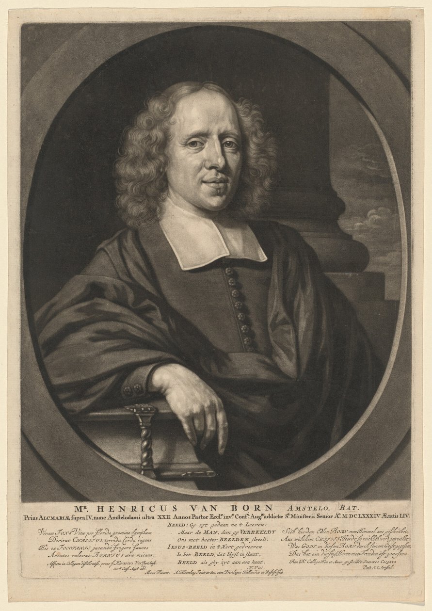 herr. Henricus av Born av Abraham Blooteling, after Nicolaes Maes