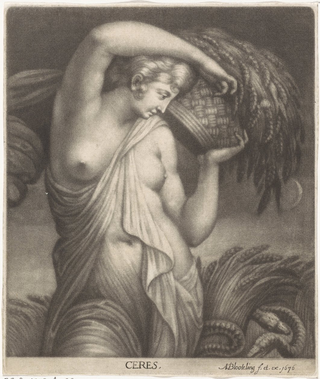 Ceres på ett sädesfält Ceres (titel på objekt) av Abraham Bloteling