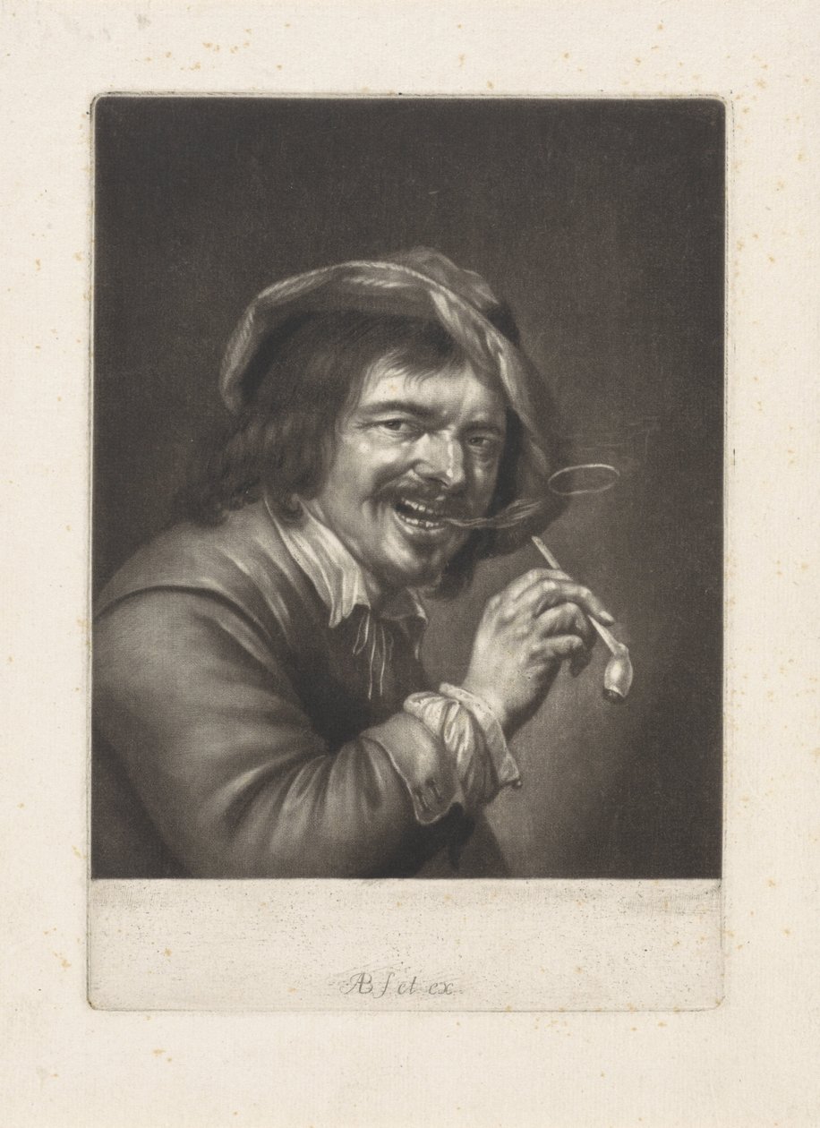 Man with a Pipe (The Smell) De fem sinnena (serietitel) av Abraham Bloteling