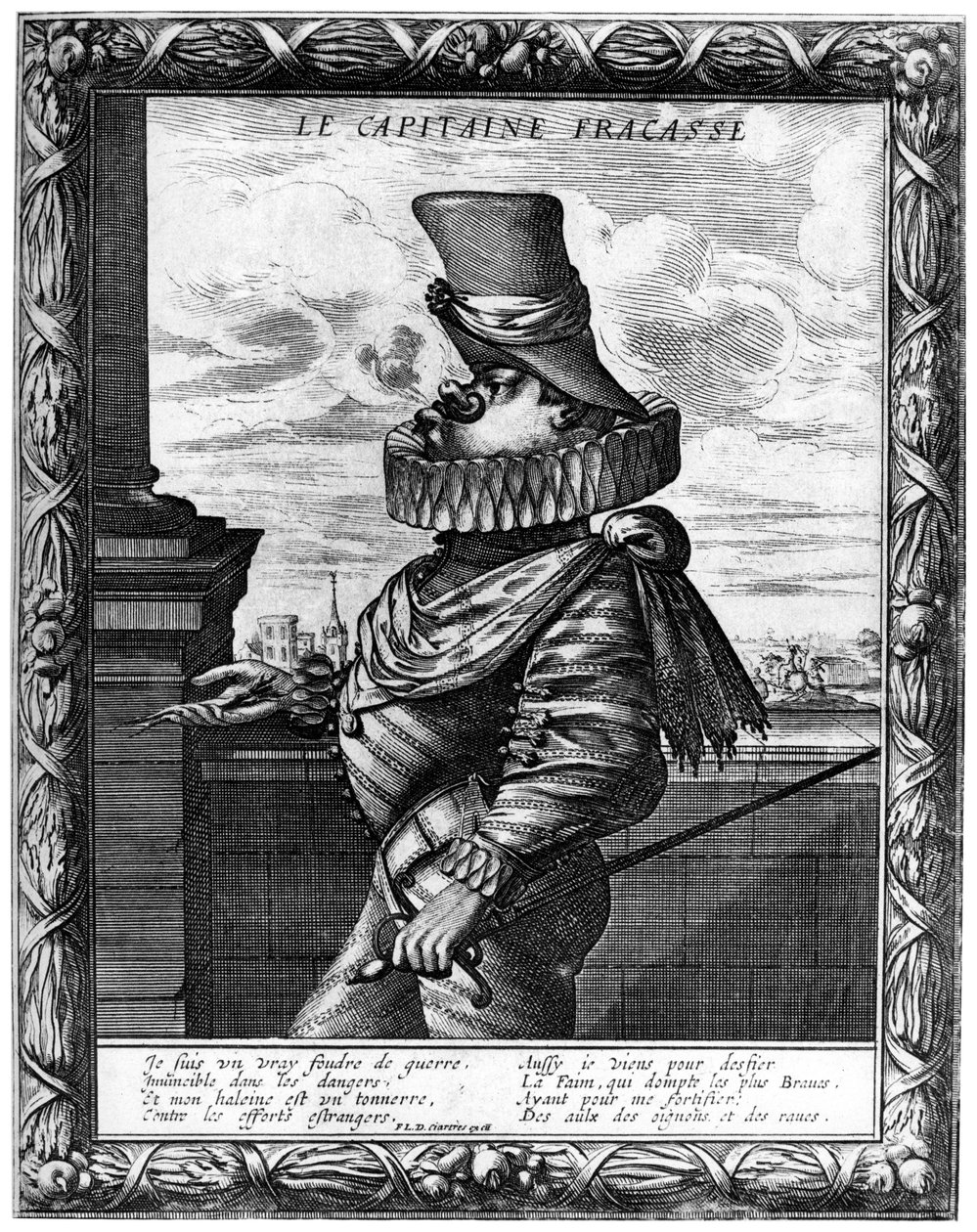 Kapten Fracasse, c120-1670 1924 av Abraham Bosse