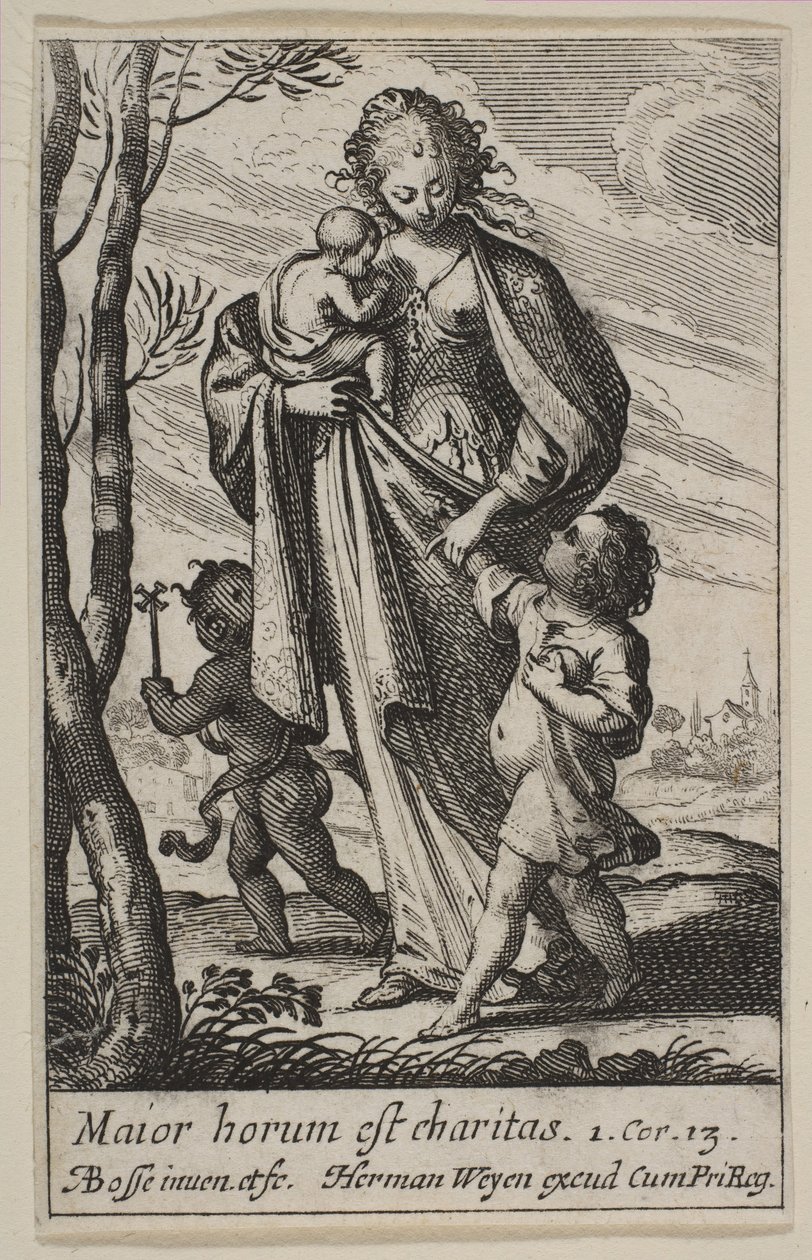 Välgörenhet, 1636. av Abraham Bosse