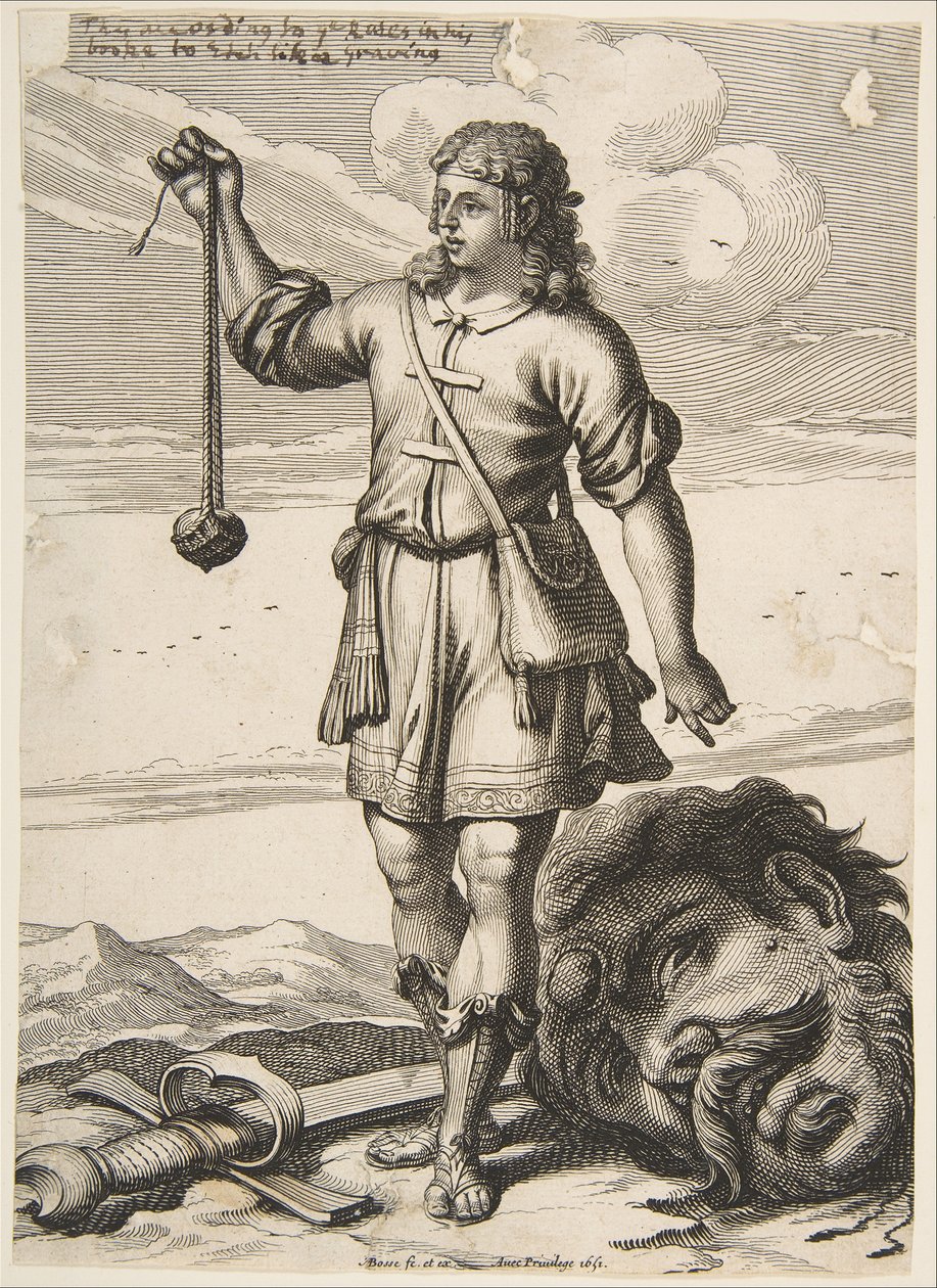 David med Goliats huvud, 1651. av Abraham Bosse