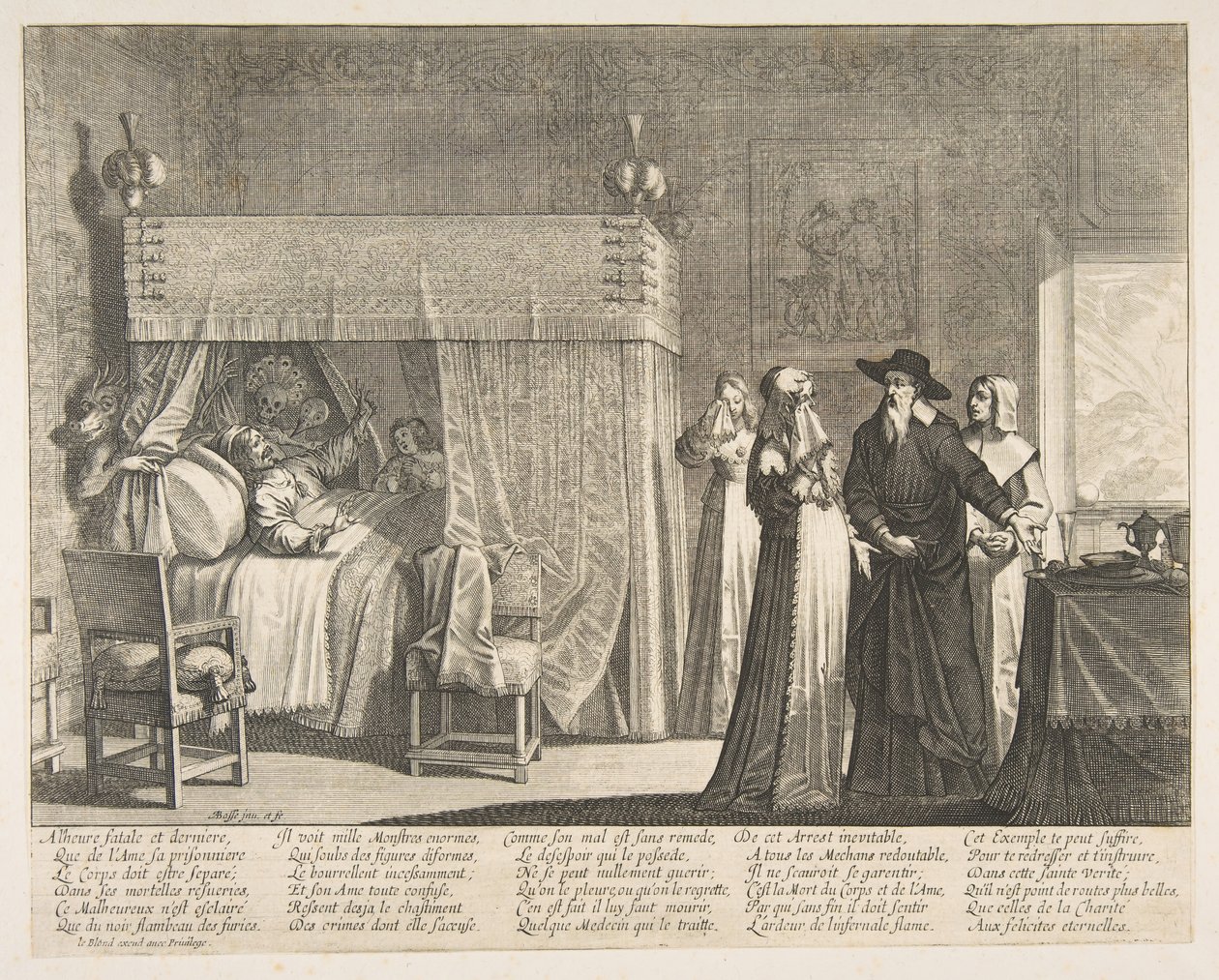 Den rike mannens död Den rike mannens död. av Abraham Bosse