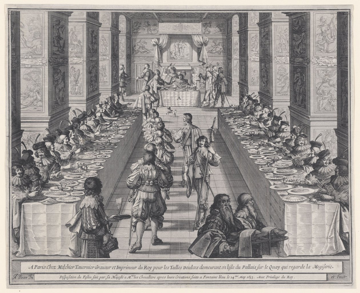 ”Festinets uppställning”, ur ”Den Helige Andens ordning” av Abraham Bosse