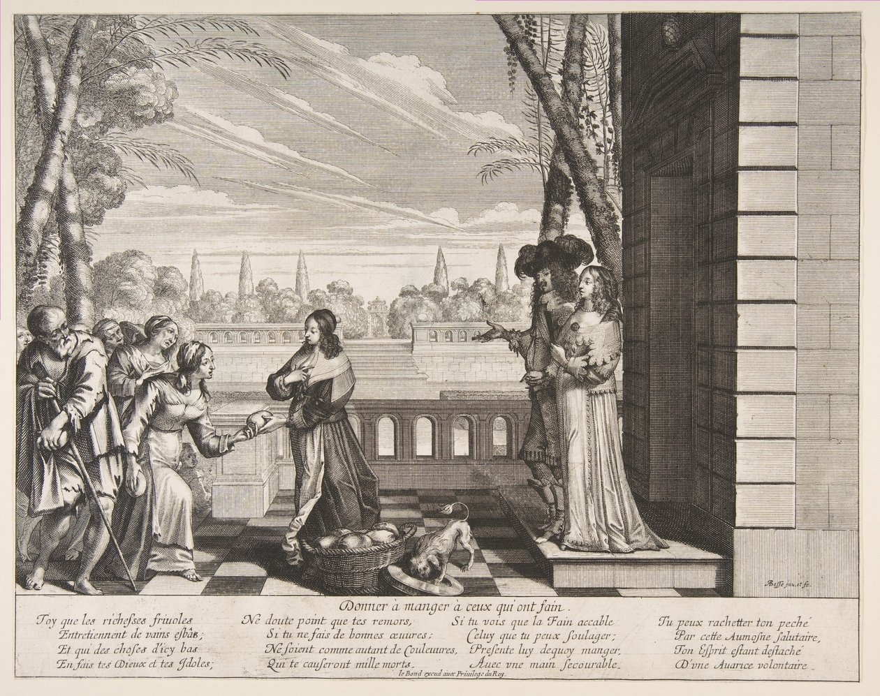 Mata de hungriga, 1635. av Abraham Bosse