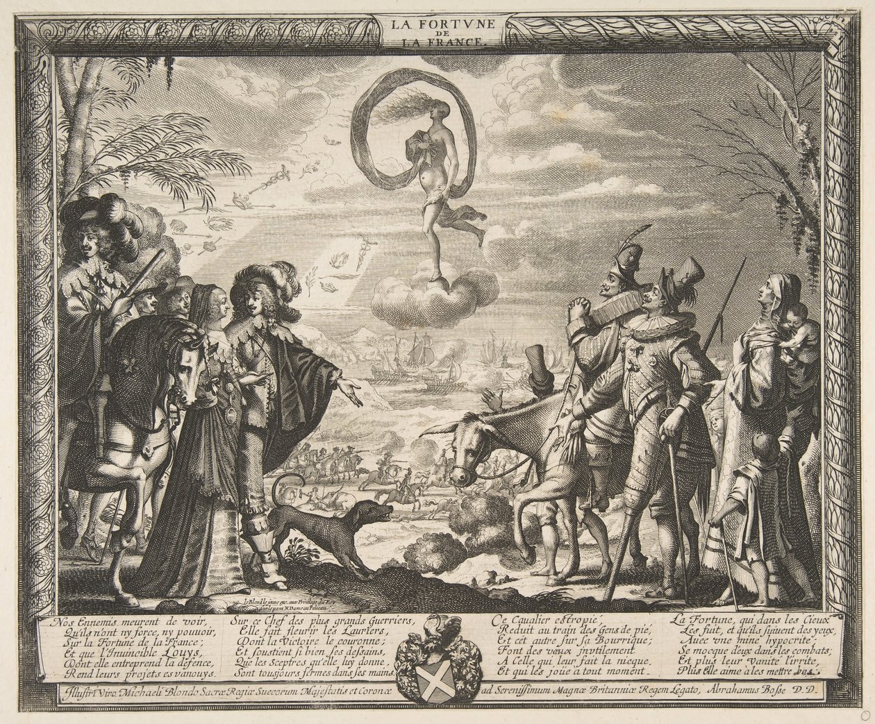 Fortune favoring France Fortune of France, ca. 1635-37. av Abraham Bosse