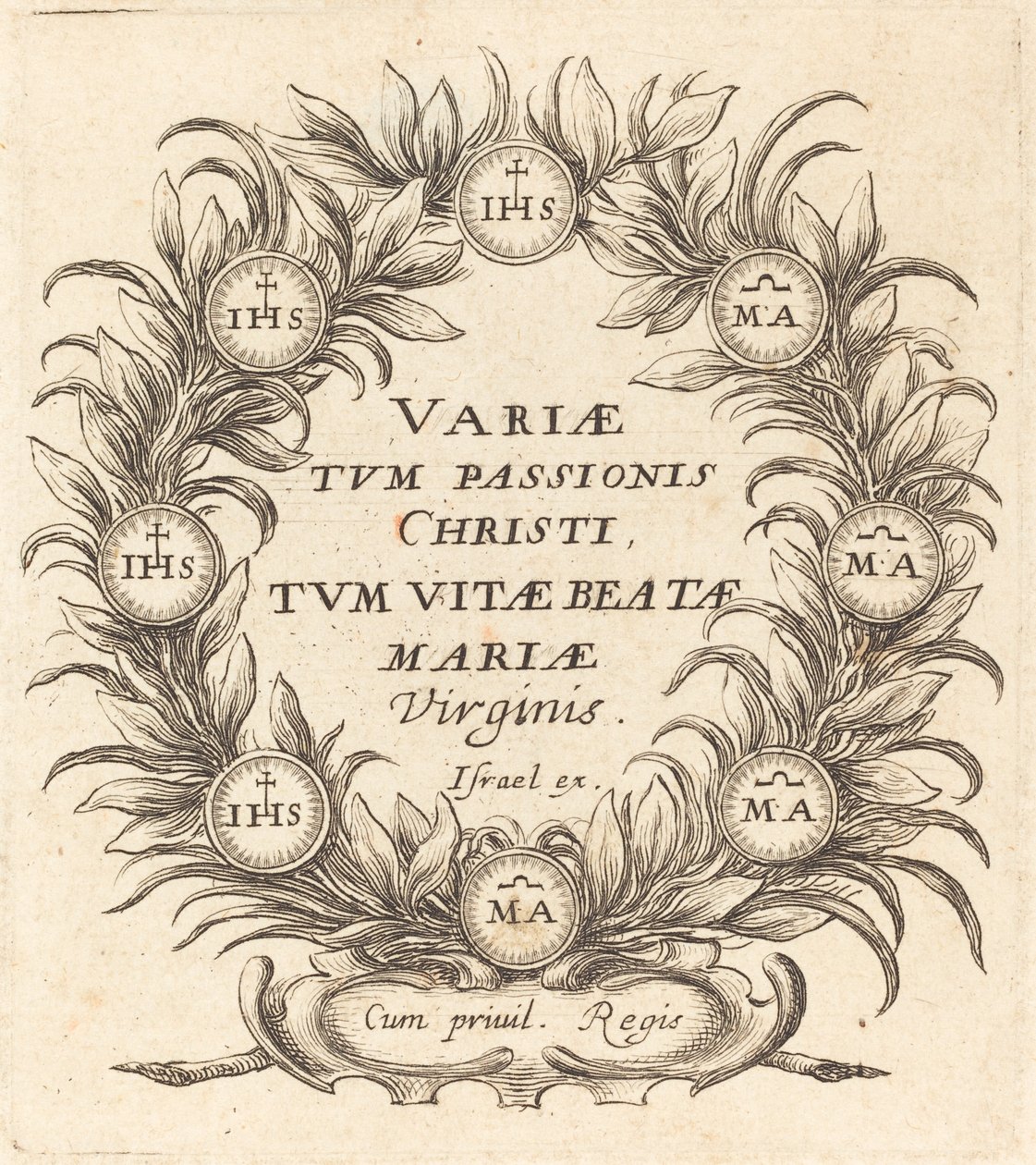 Frontispice till Callots "The Mysteries of the Passion" av Abraham Bosse
