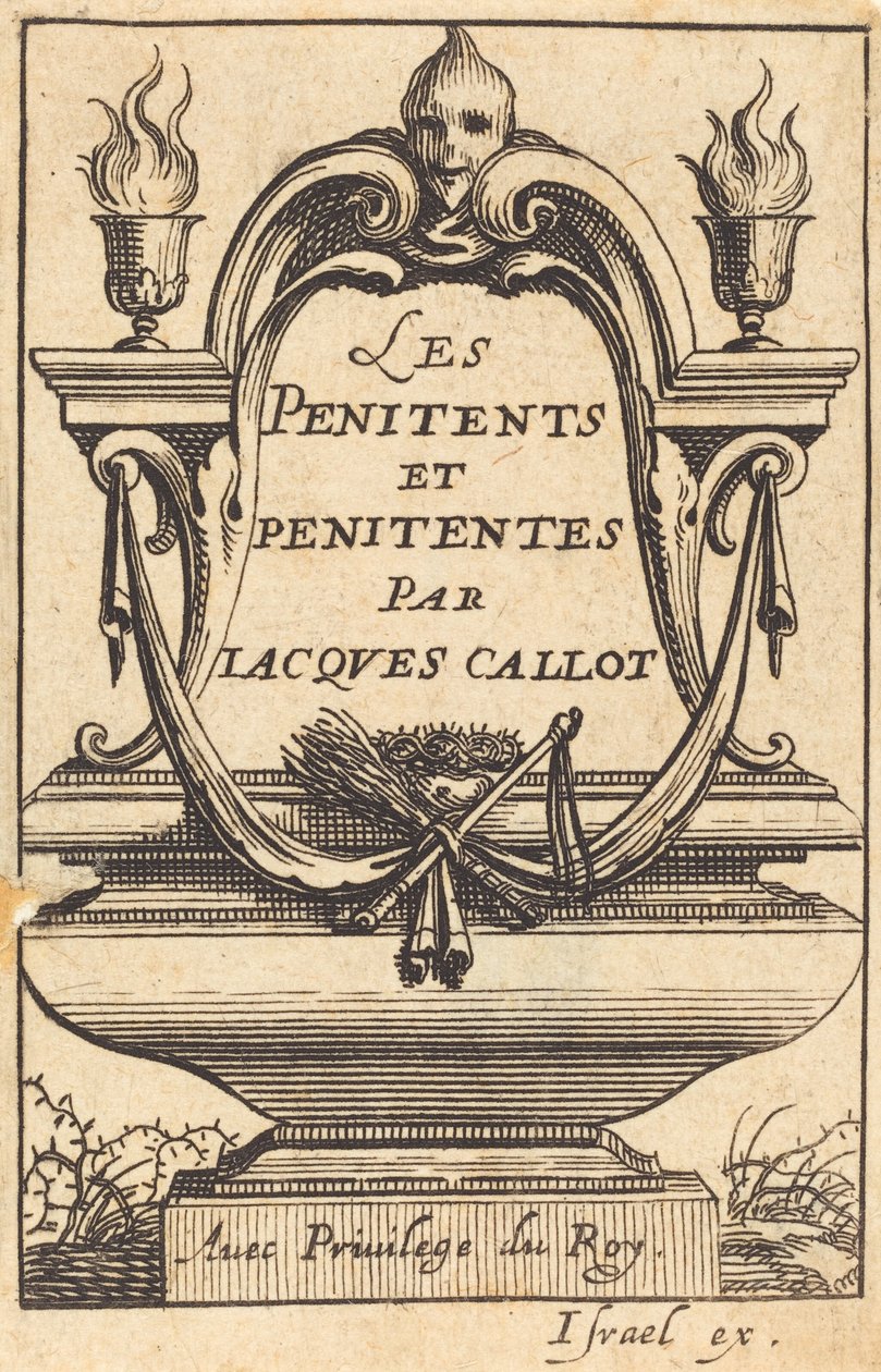 Frontispice till Callots "The Penitents" av Abraham Bosse