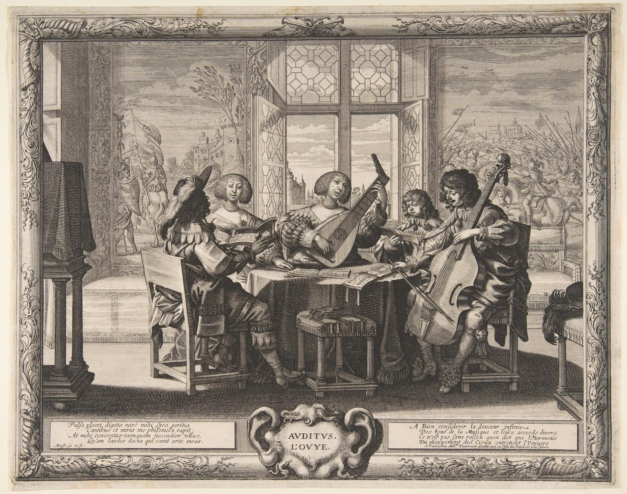 Hörsel, ca. 1638. av Abraham Bosse