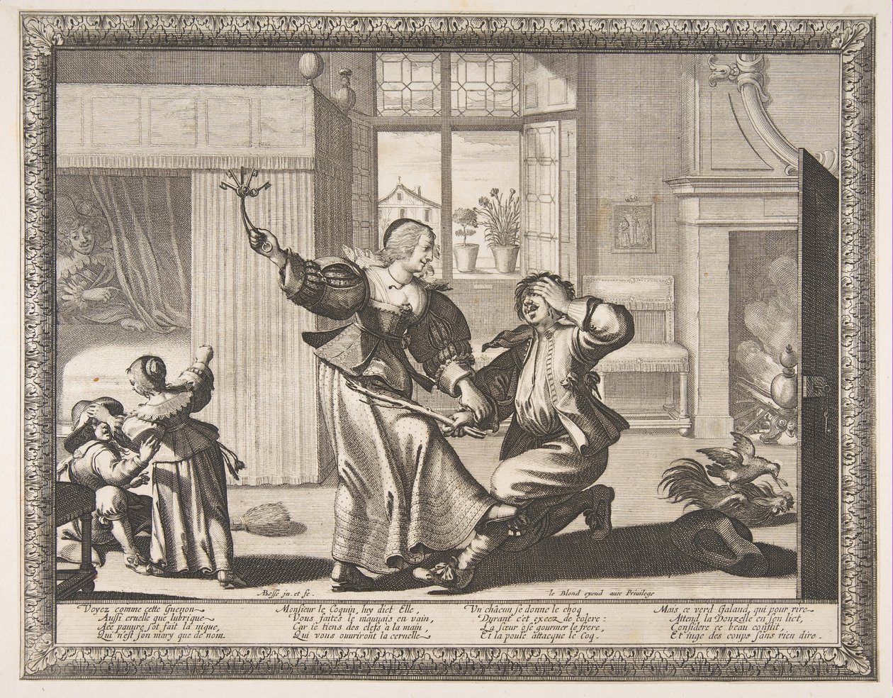 Make-Beater, ca. 1633. av Abraham Bosse