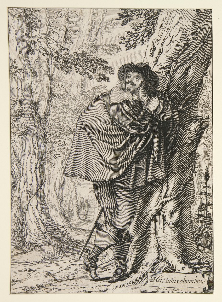James Howell, frontispice till hans Dendrologie ou le Forest de Dordonne av Abraham Bosse
