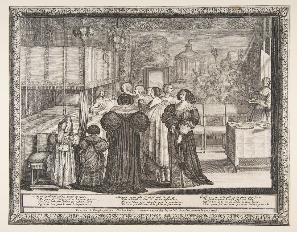 Återkomst från dopet, 1633. av Abraham Bosse